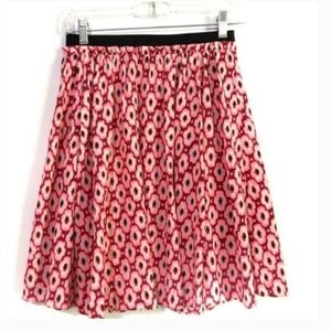 kate spade posy ikat print full skirt size xs nwot